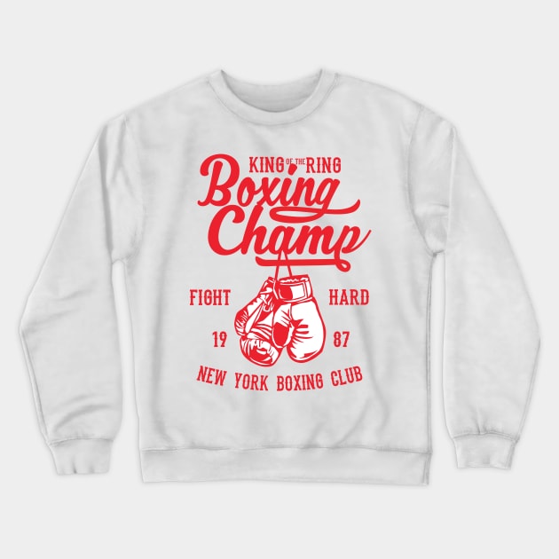 Boxing Champ Crewneck Sweatshirt by CRD Branding